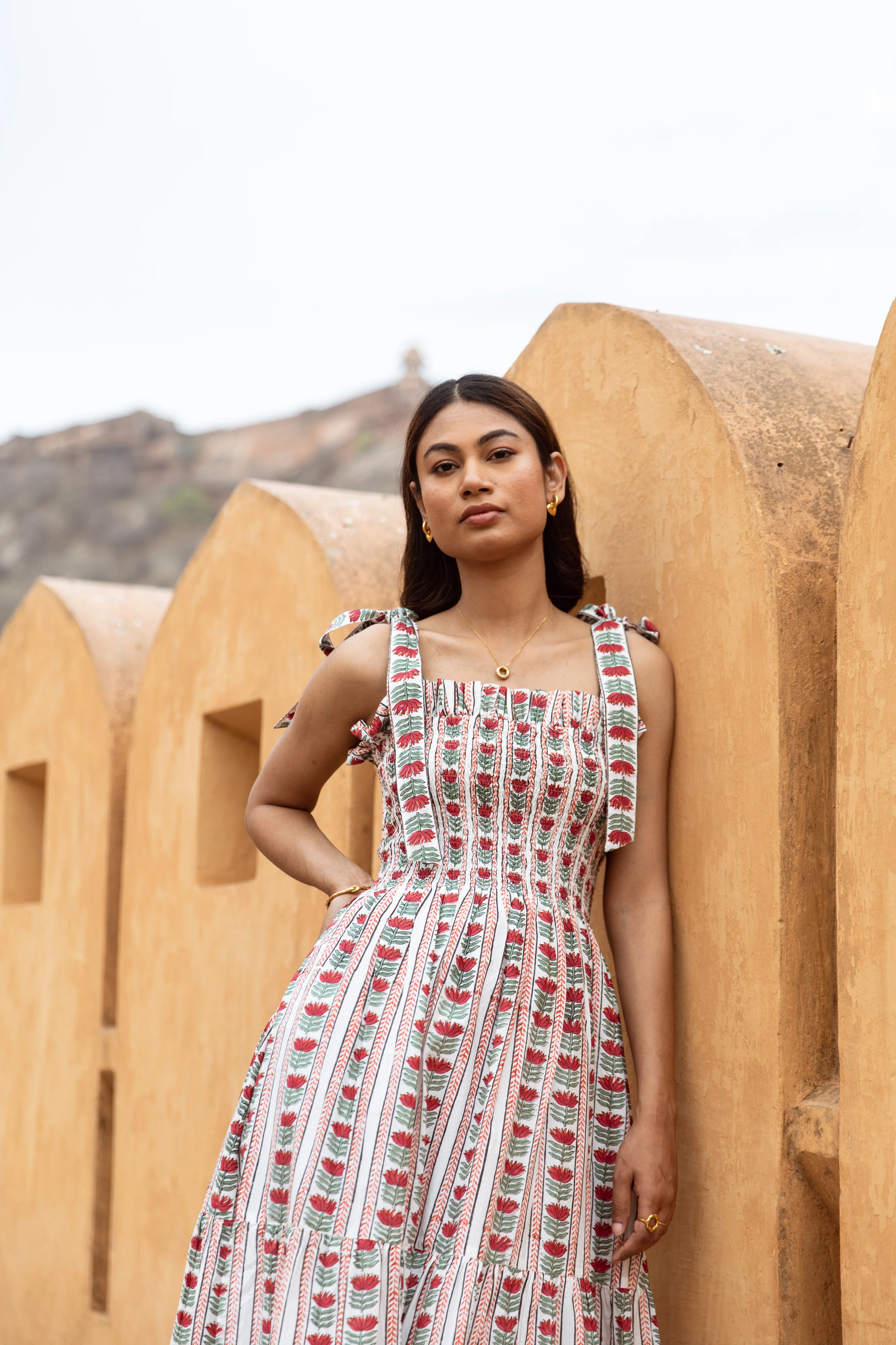 The Flo Sundress - Persian Red - Happy Cabbage London