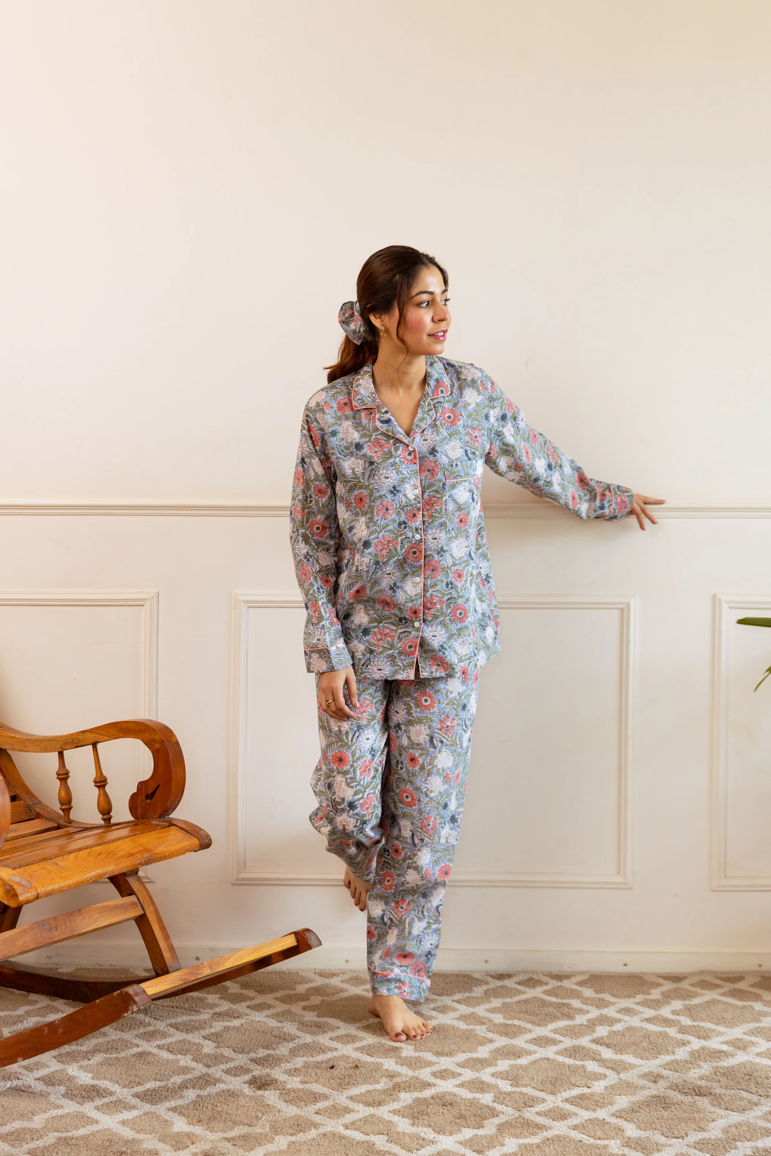 Long PJ Set - Meadow Bloom - Happy Cabbage London