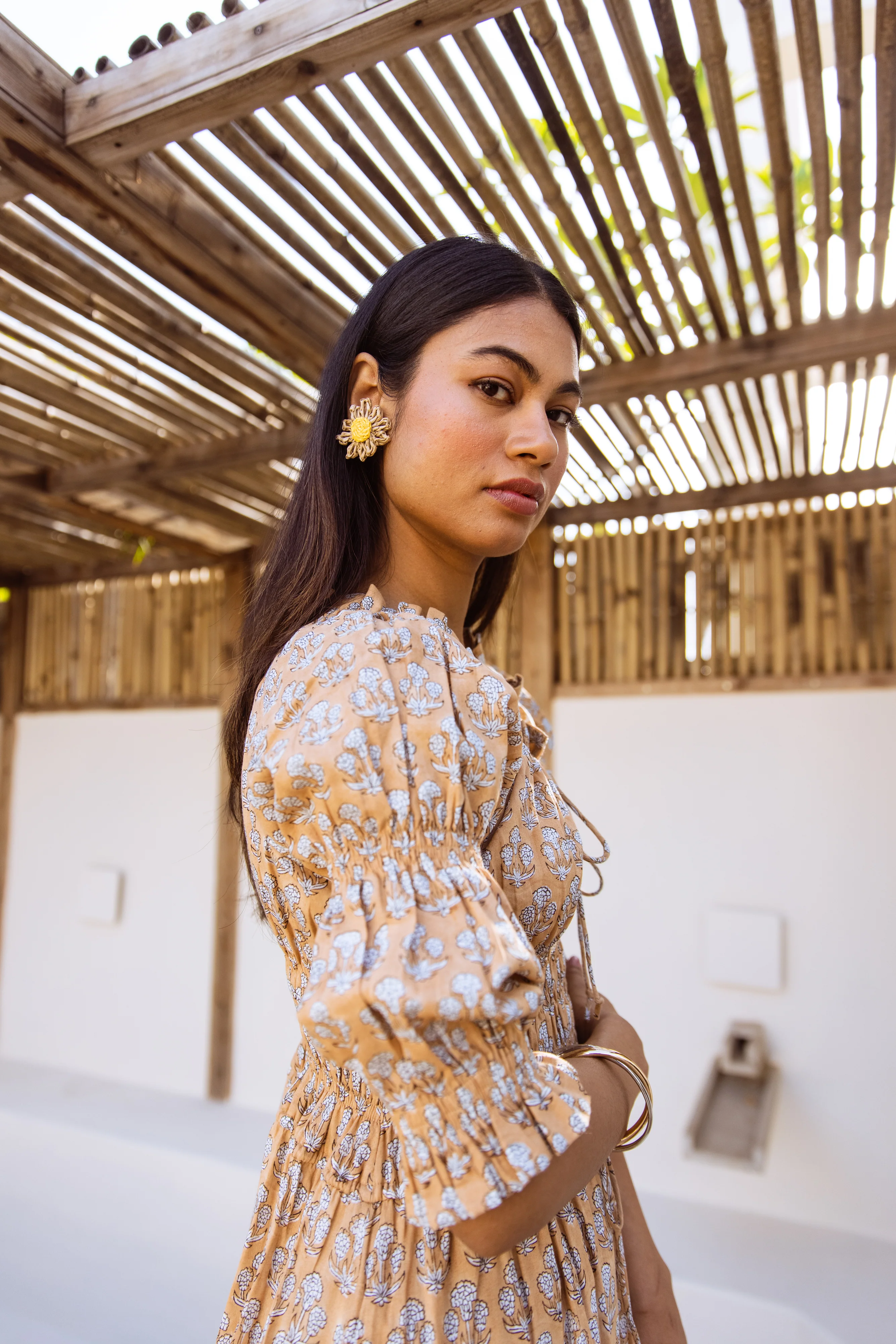 SALE The Camille Sundress - Mocha - Happy Cabbage London