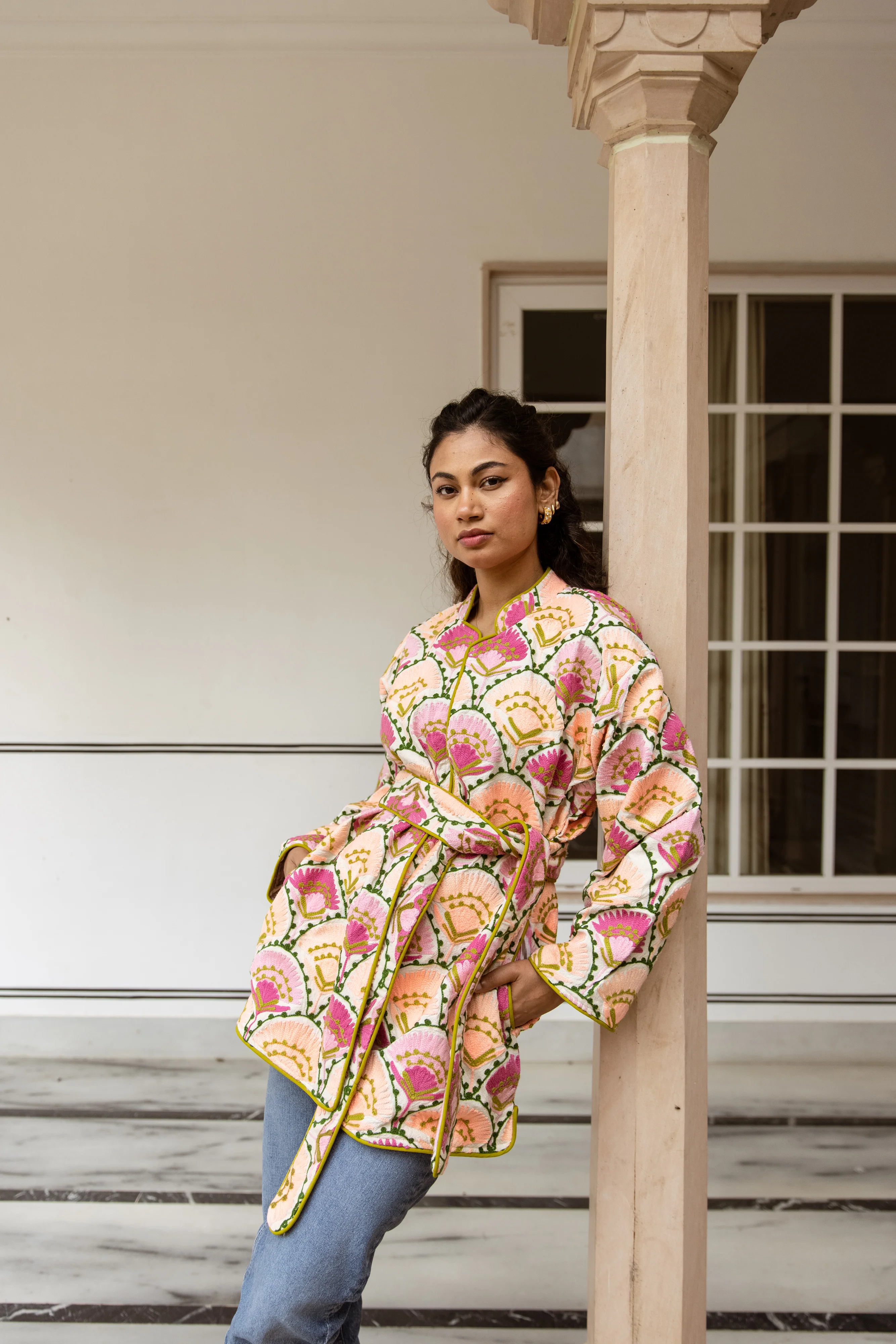 Short Suzani Jacket - Pink - Happy Cabbage London