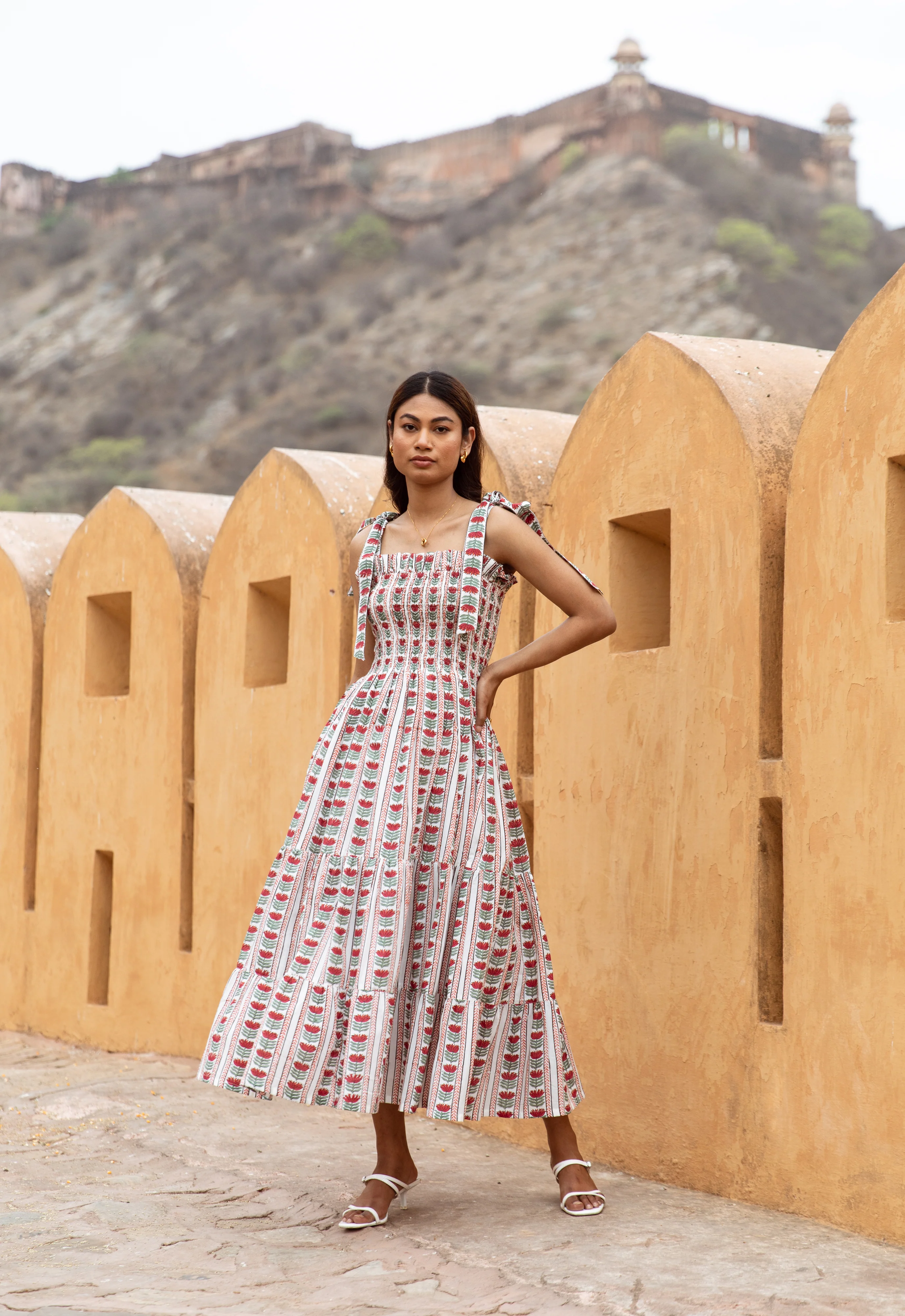 The Flo Sundress - Persian Red - Happy Cabbage London