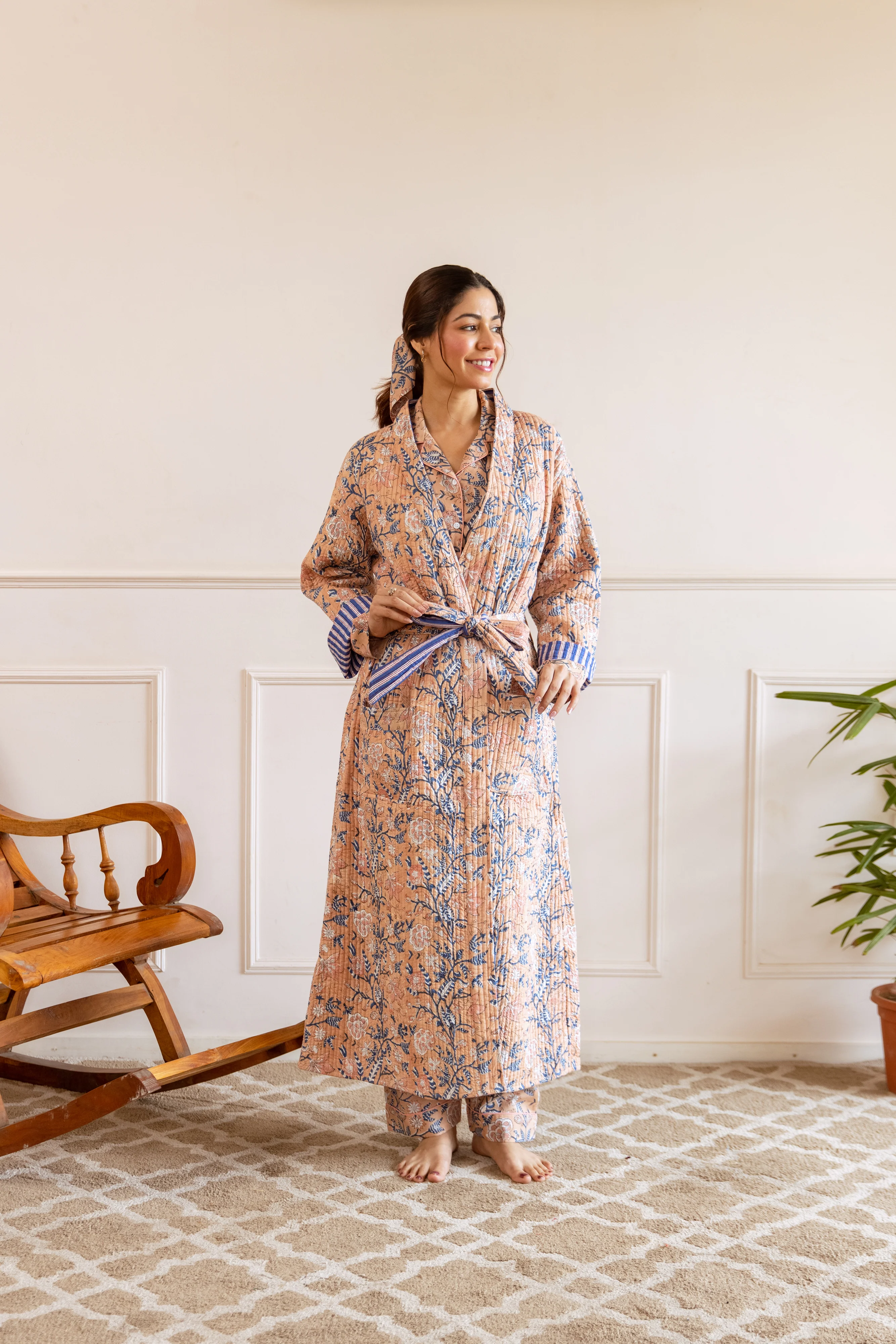 Luxury Quilted Cotton Robes - Happy Cabbage London